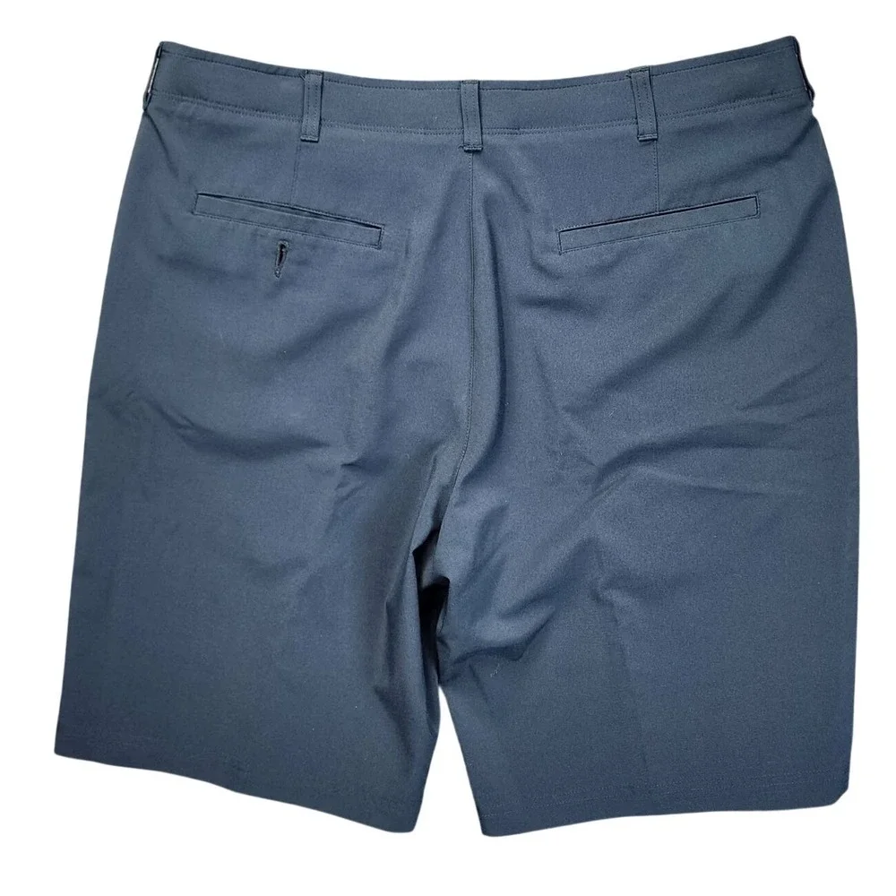 Ben‎ Hogan Mens Blue Performance Golf Shorts Size 36 Stretch Flat Front Solid